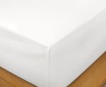 White 1000 Thread Count Supima Cotton Emperor 40cm Fitted Sheet