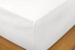 White 1000 Thread Count Supima Cotton Emperor 40cm Fitted Sheet