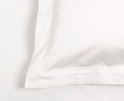 White 1000 Thread Count Supima Cotton Emperor Bed Set pillow case