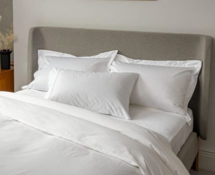 White 1000 Thread Count Supima Cotton Emperor size 40cm Fitted Sheet