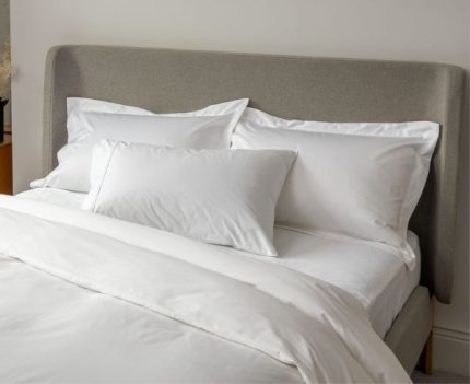 White 1000 Thread Count Supima Cotton Emperor size Flat Sheet