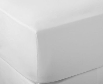 White 600TC Egyptian Cotton Emperor 40cm Fitted Sheet