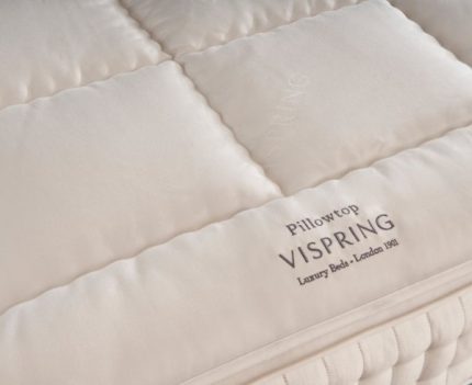 Vispring Pillow Top Emperor Mattress Topper close up