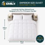 Emperor size dimensions of House of Emily 10.5 Tog Duvet