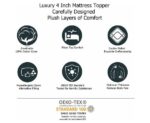 The House Of Emily Emperor size Mattress topper