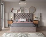 Orianna Upholstered Ottoman Bed Frame oyster