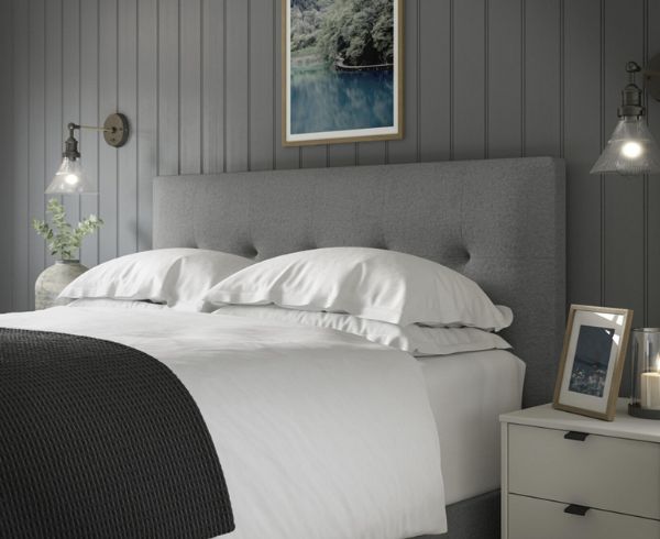 Kennedy Ottoman Upholstered Bed Frame headboard Kennedy Ottoman Upholstered Bed Frame headboard